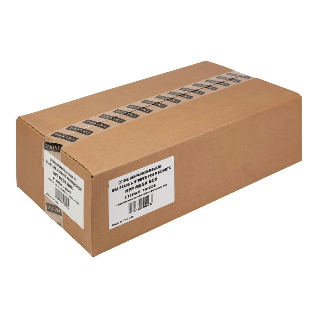 2026 Panini USA Stars Stripes Prizm Baseball Mega 20 Box Case (Ships Sealed Only)