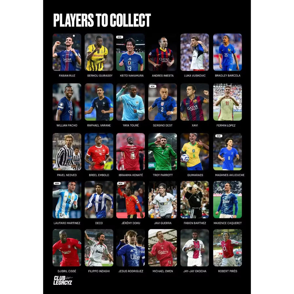 2026 Club Legacyz Icons World Heroes Fourth Edition Hobby Box | Presell (Ships Sealed Only)