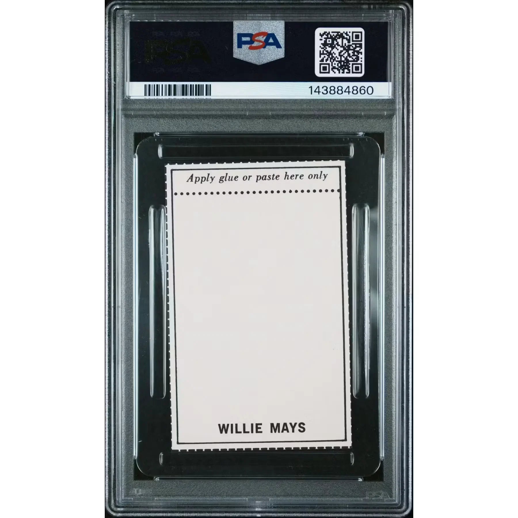 Willie Mays 1969 MLB Photostamps Card | PSA 9 Hand Cut