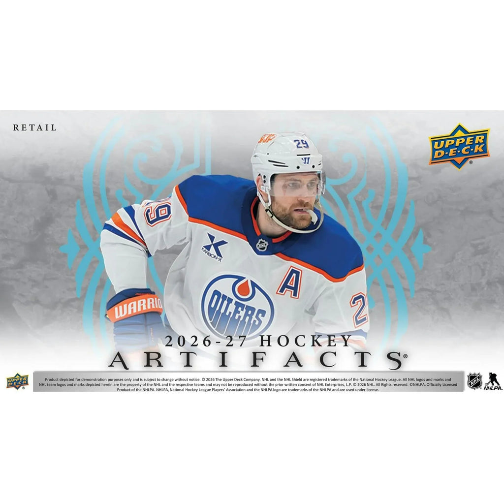 2026 27 Upper Deck Artifacts Hockey Blaster Box Presell Releases Sep 23rd 2026 (Ships Sealed Only) - D1