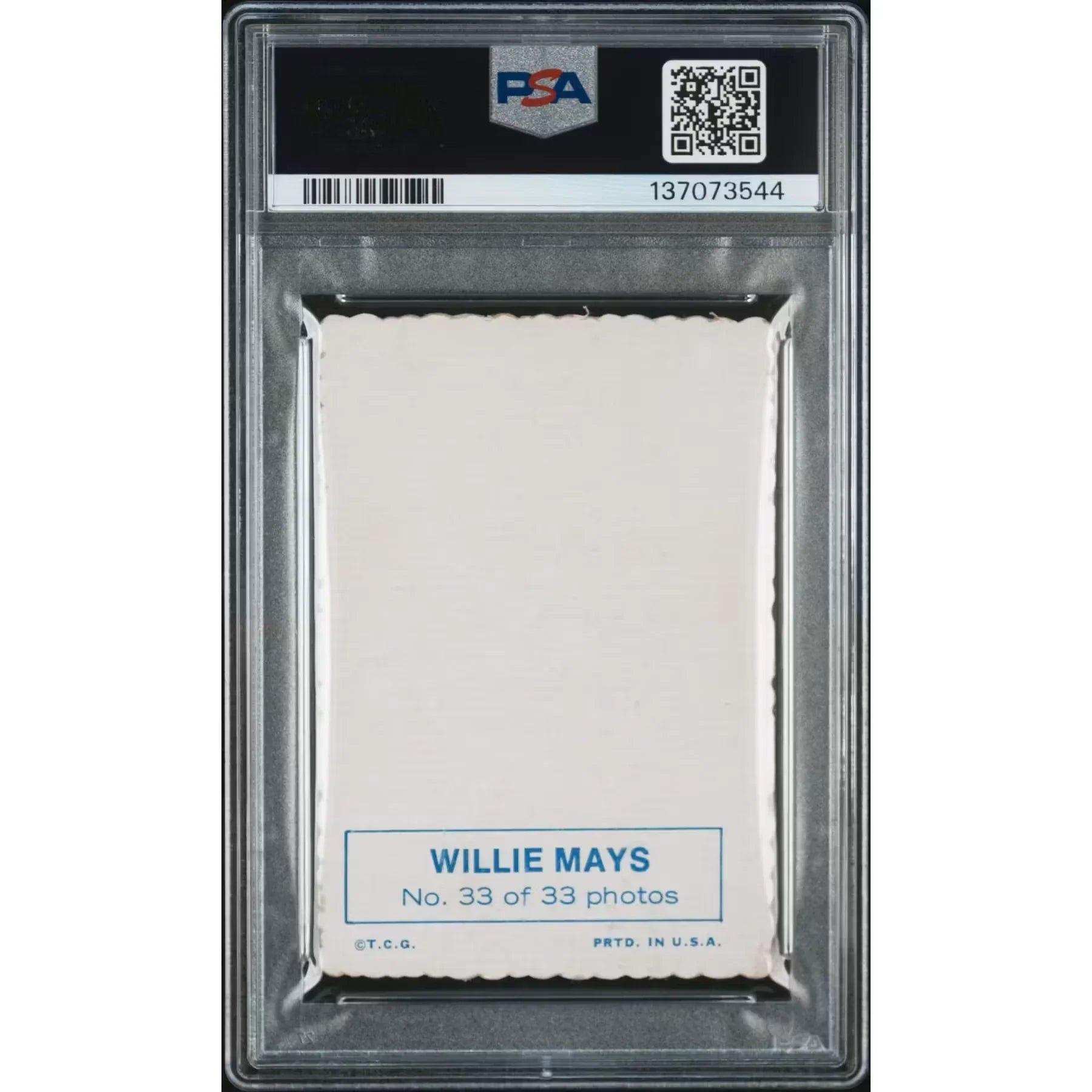 Willie Mays 1969 Topps Deckle Edge #33 Card | PSA 3