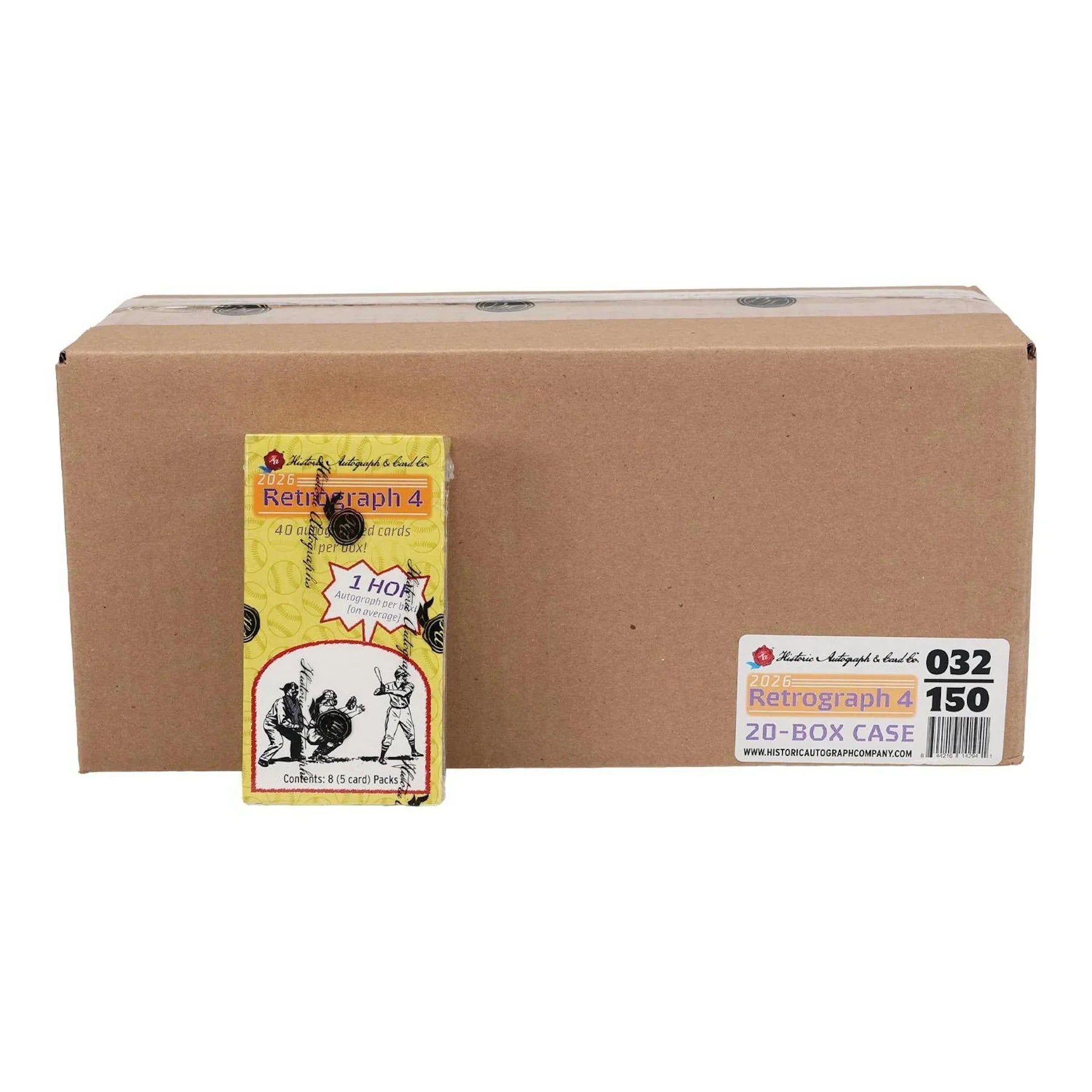 Historic Autographs 2026 Retrograph 4 Baseball Hobby 20 Box Case Presell Releases May 21st 2026 (Ships Sealed Only)