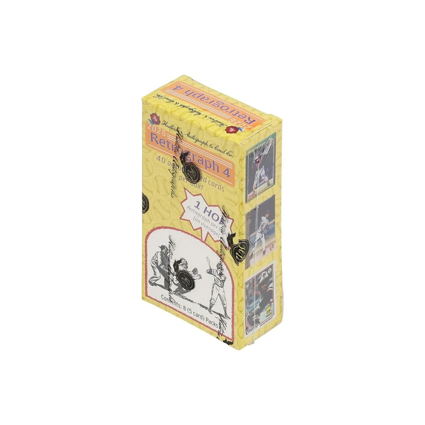 Historic Autographs 2026 Retrograph 4 Baseball Hobby 20 Box Case Presell Releases May 21st 2026 (Ships Sealed Only)