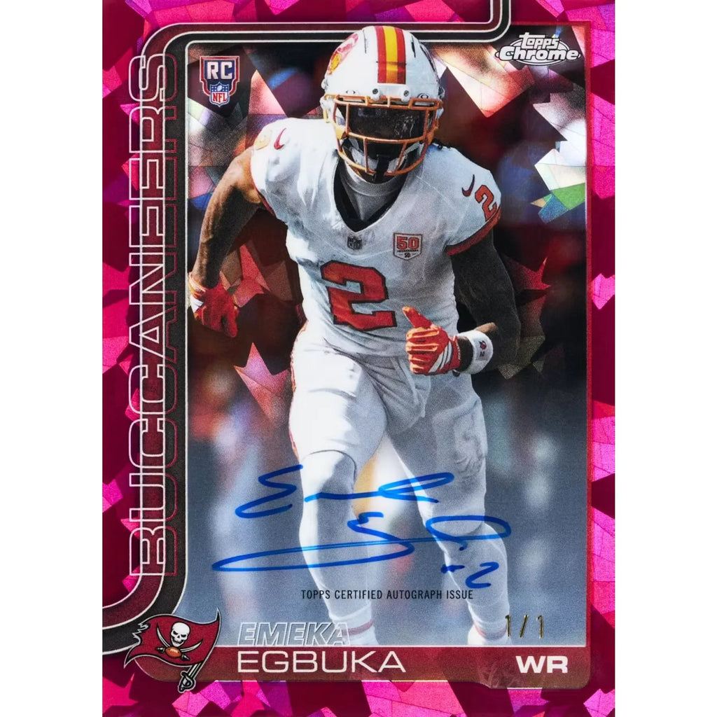 2025 Topps Chrome Football Sapphire Edition 10 Box Case (Ships Sealed Only) - D