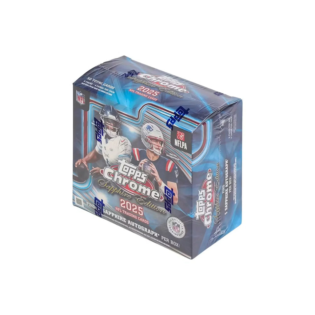 2025 Topps Chrome Football Sapphire Edition 10 Box Case (Ships Sealed Only) - D