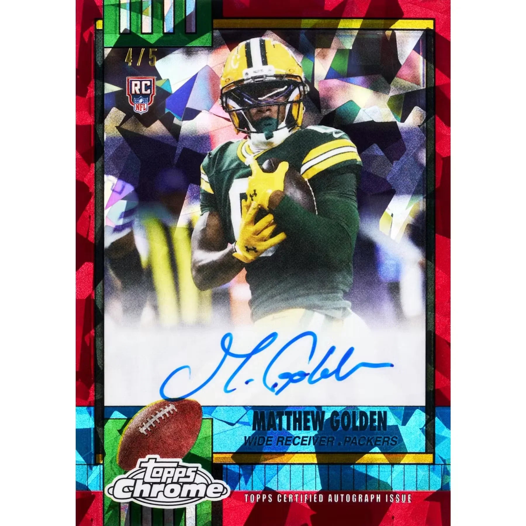 2025 Topps Chrome Football Sapphire Edition 10 Box Case (Ships Sealed Only) - D