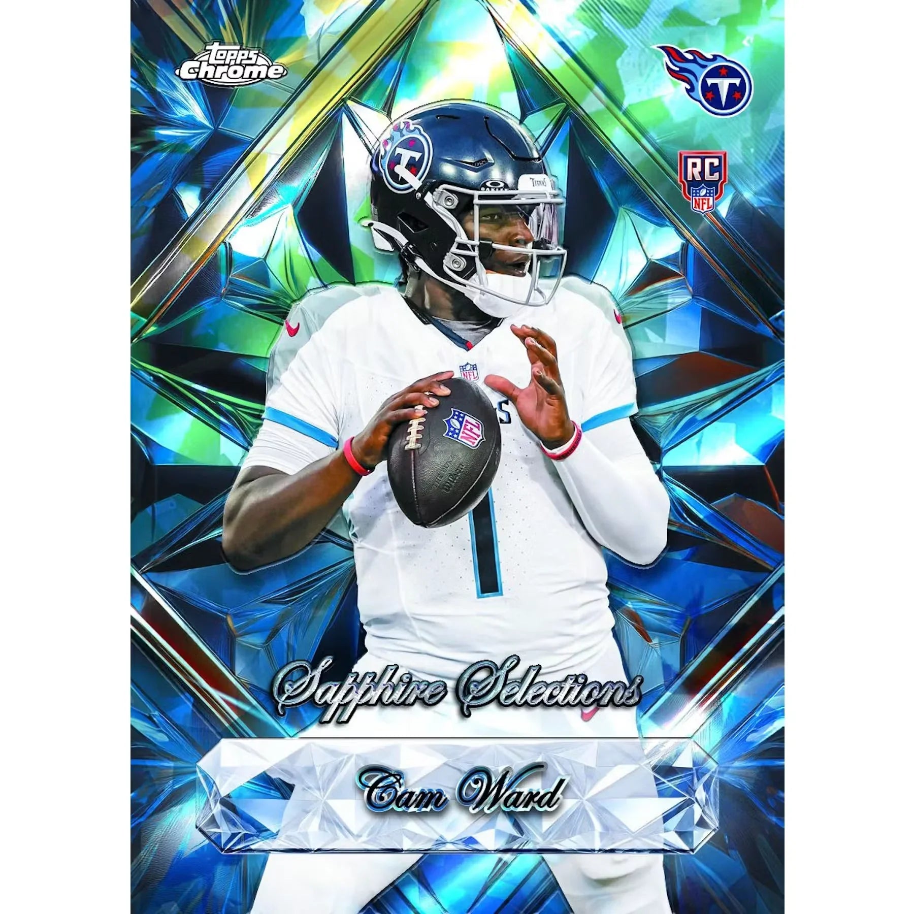 2025 Topps Chrome Football Sapphire Edition 10 Box Case (Ships Sealed Only) - D