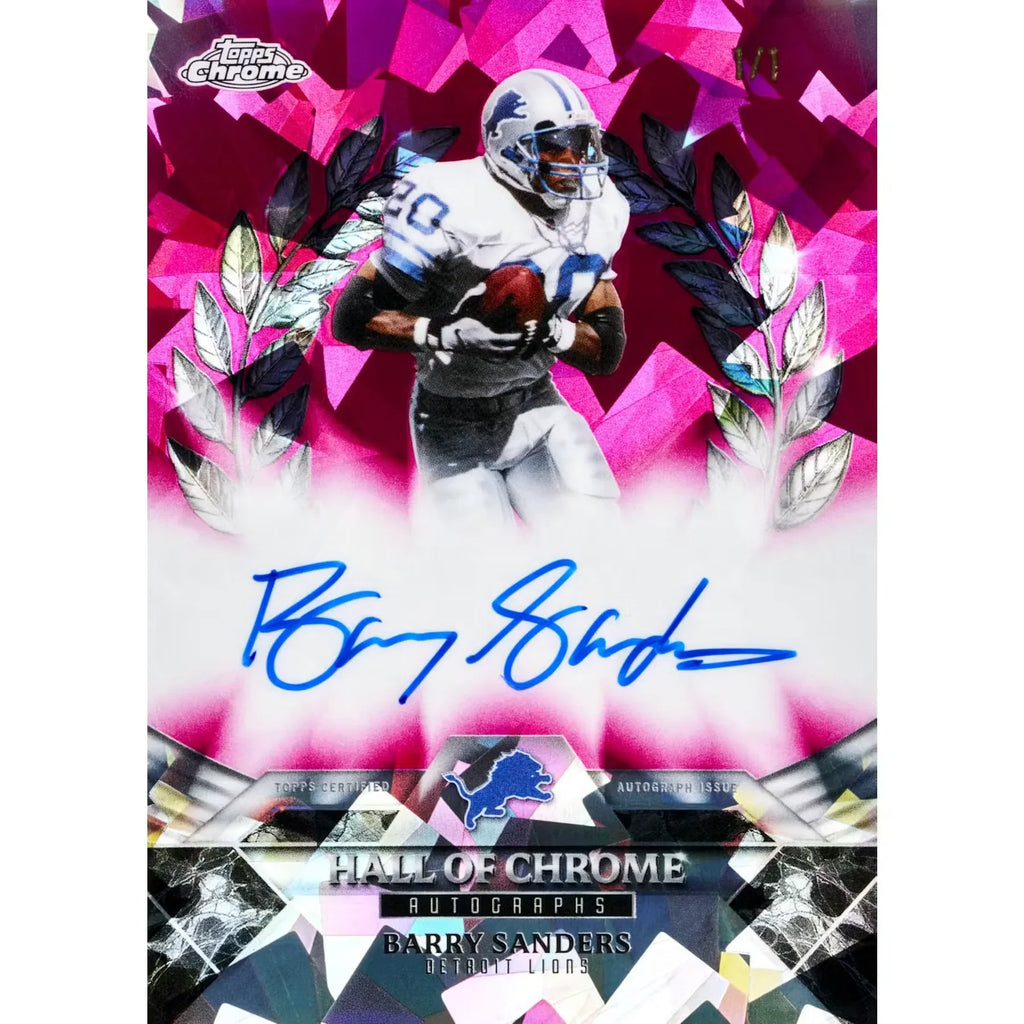 2025 Topps Chrome Football Sapphire Edition 10 Box Case (Ships Sealed Only) - D