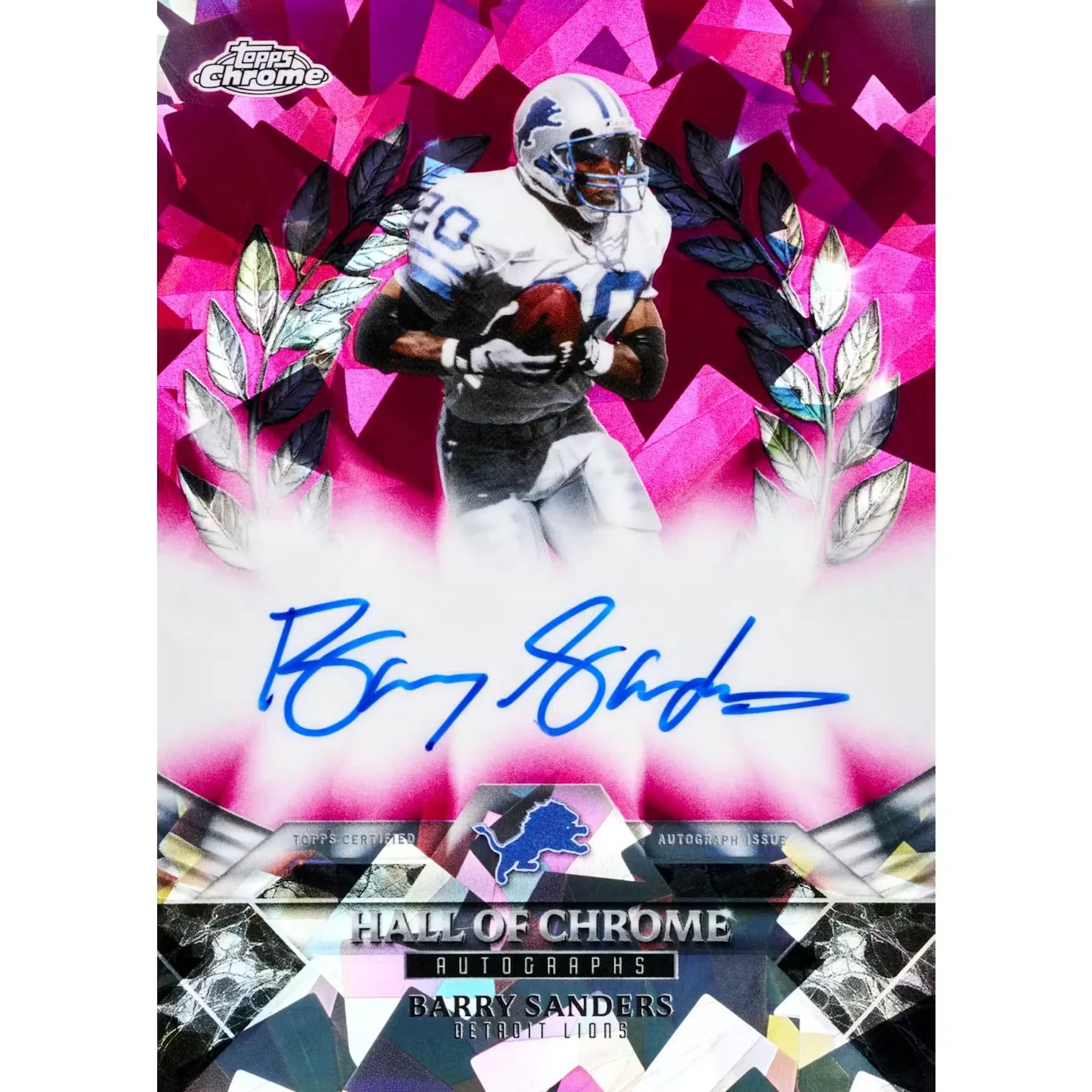 2025 Topps Chrome Football Sapphire Edition 10 Box Case (Ships Sealed Only) - D
