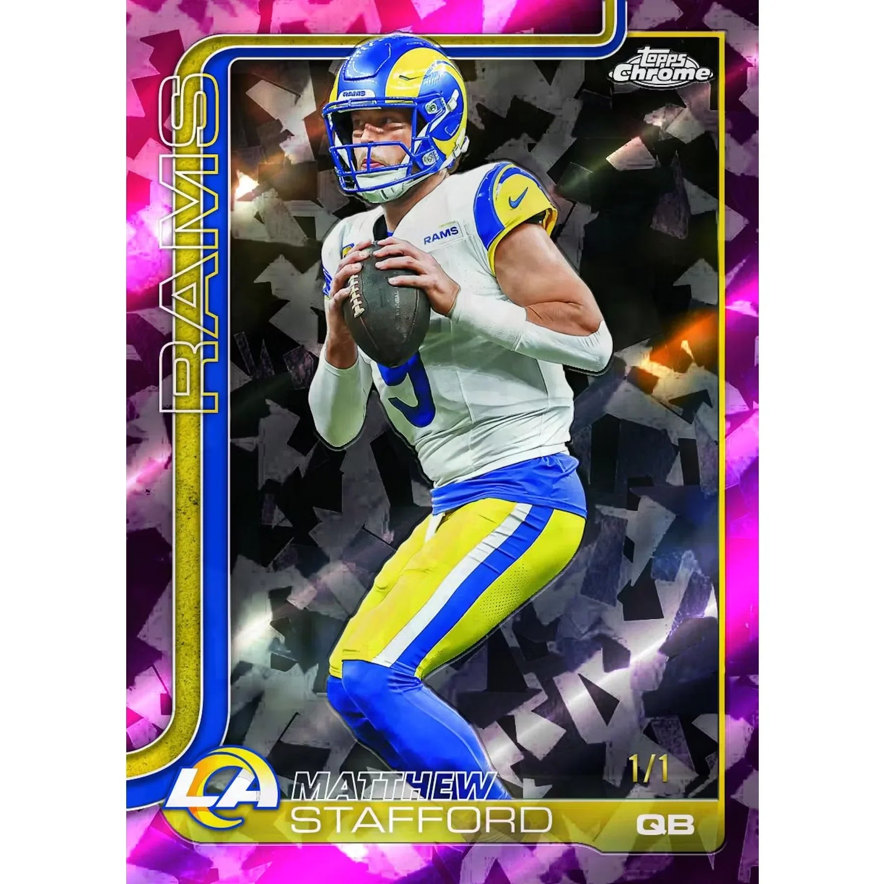2025 Topps Chrome Football Sapphire Edition 10 Box Case (Ships Sealed Only) - D