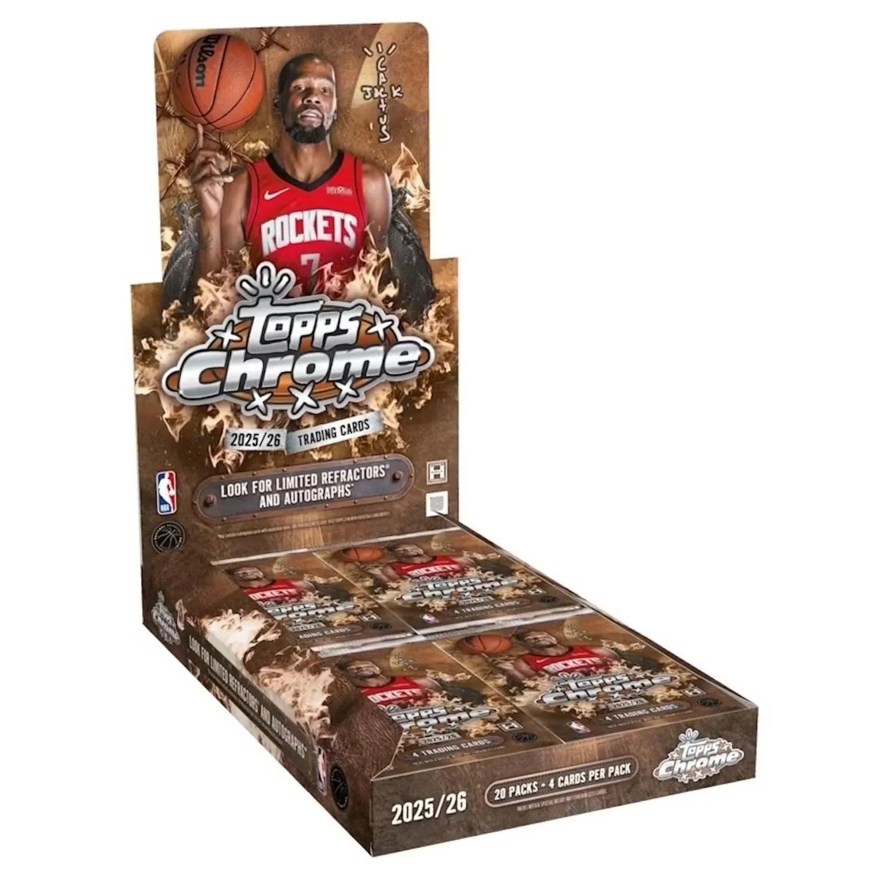 2025 26 Topps Chrome Cactus Jack Basketball Hobby Box Presell (Ships Sealed Only)