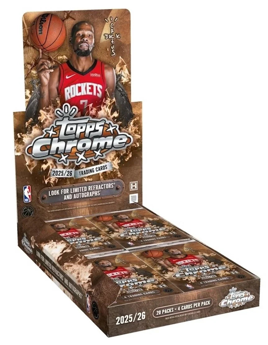 2025 26 Topps Chrome Cactus Jack Basketball Hobby Box Presell (Ships Sealed Only)