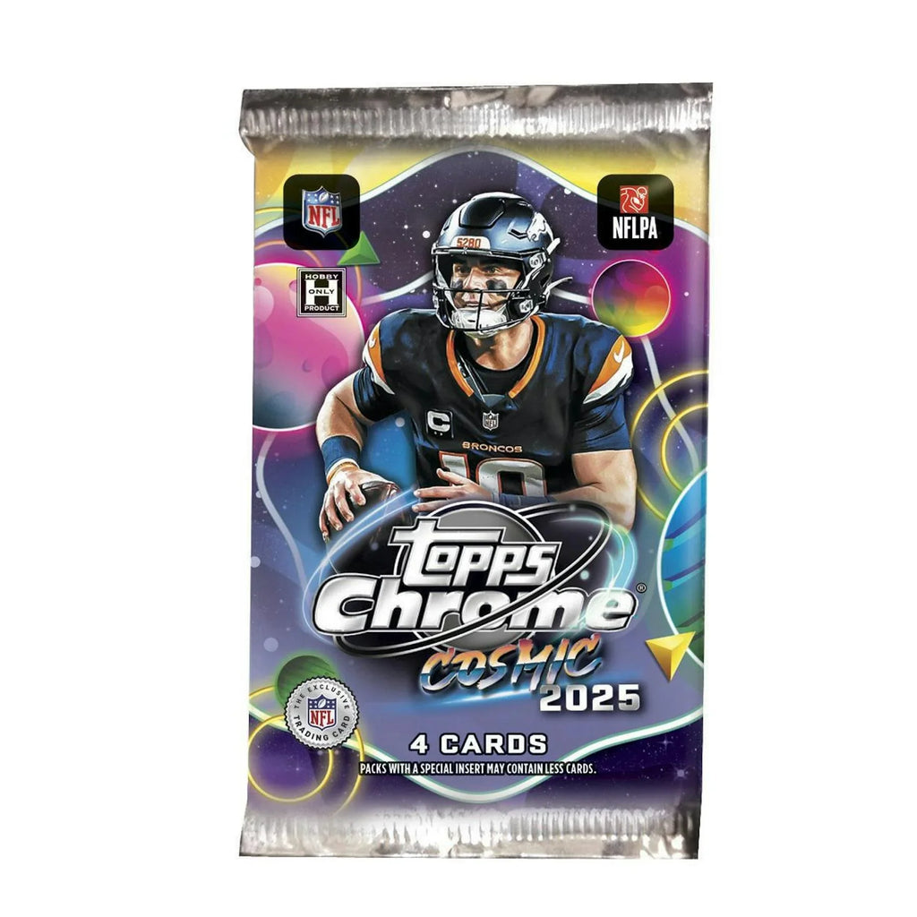2025 Topps Cosmic Chrome Football Hobby Box Presell (Ships Sealed Only)