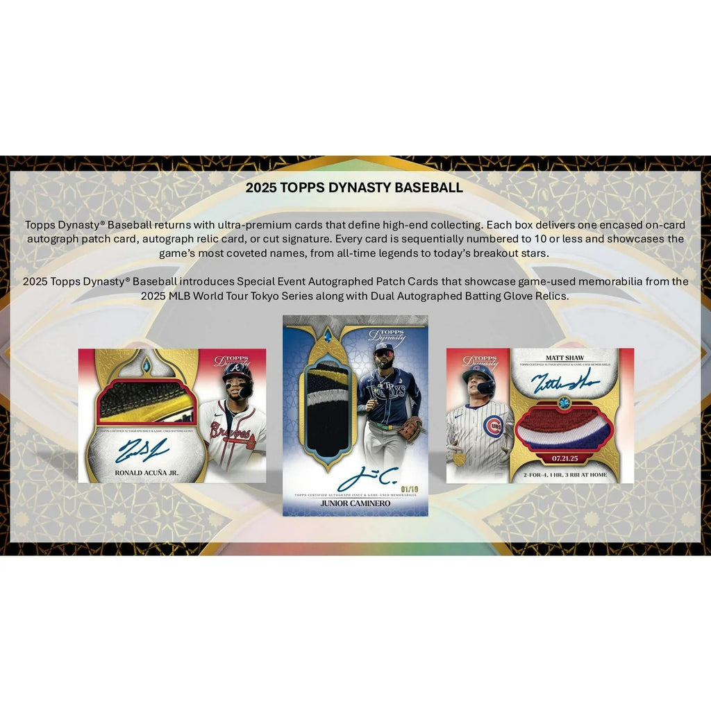 2025 Topps Dynasty Baseball Hobby 5 Box Case Presell Releases Jun 17th 2026 (Ships Sealed Only)