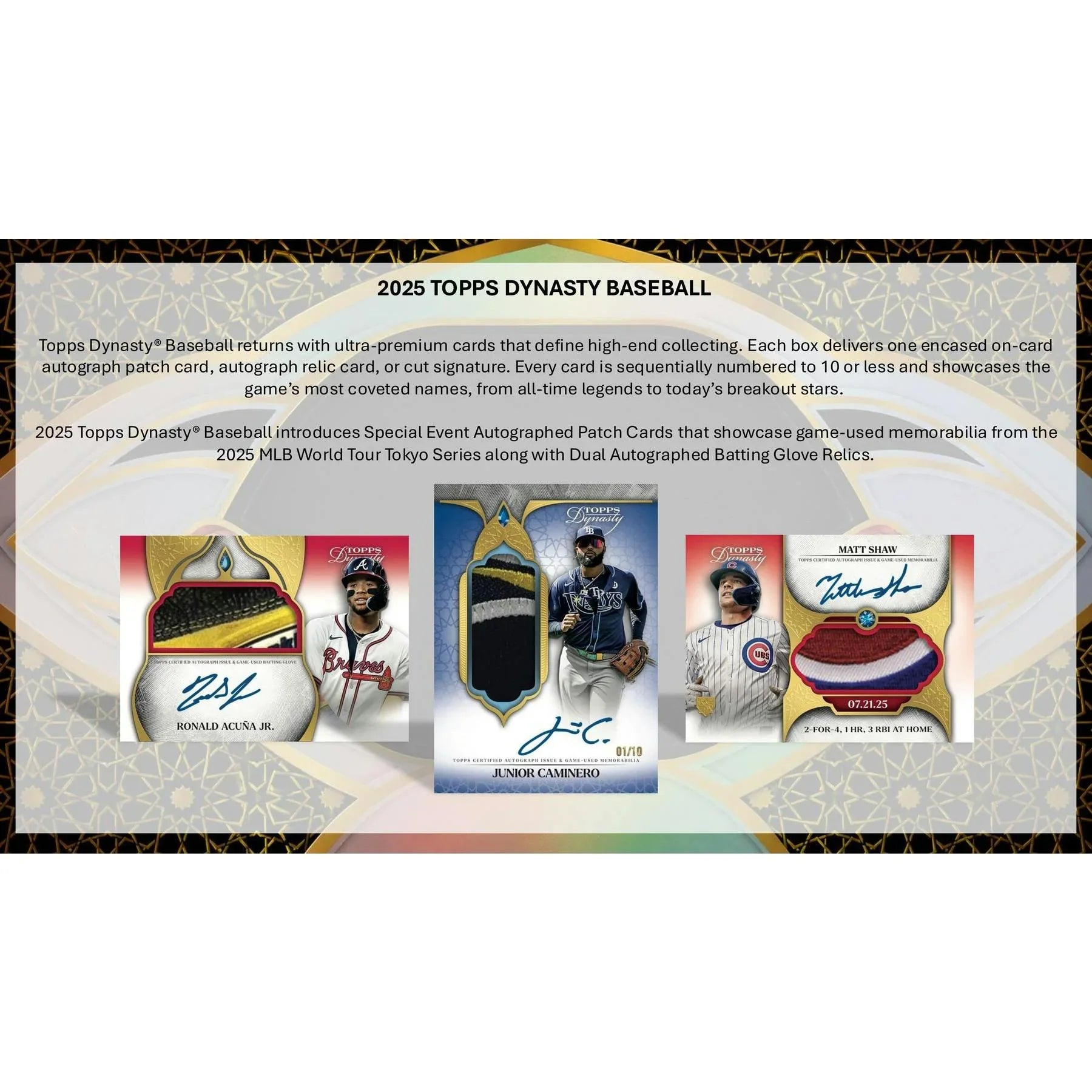 2025 Topps Dynasty Baseball Hobby 5 Box Case Presell Releases Jun 17th 2026 (Ships Sealed Only)