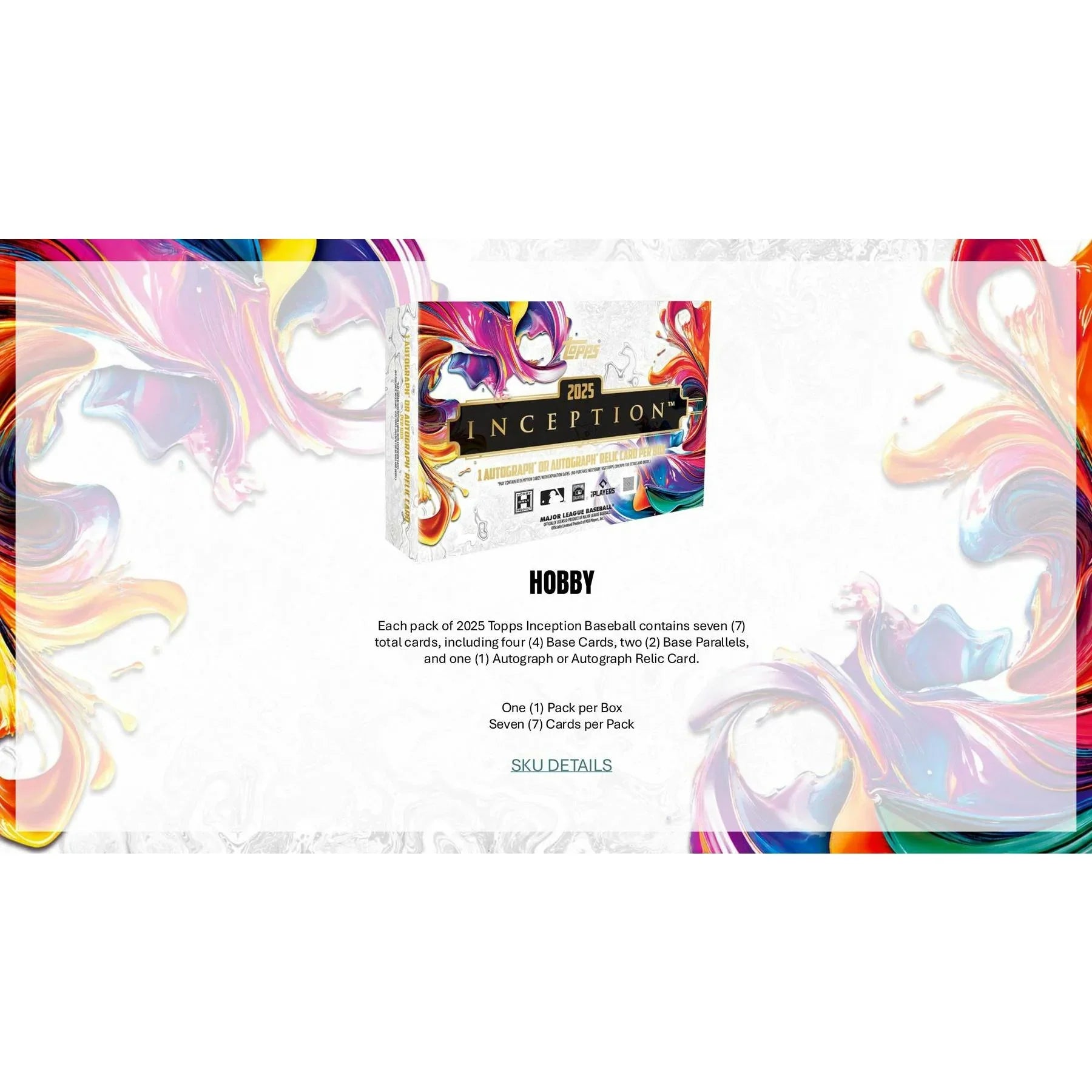 2025 Topps Inception Baseball Hobby Box Presell (Ships Sealed Only)