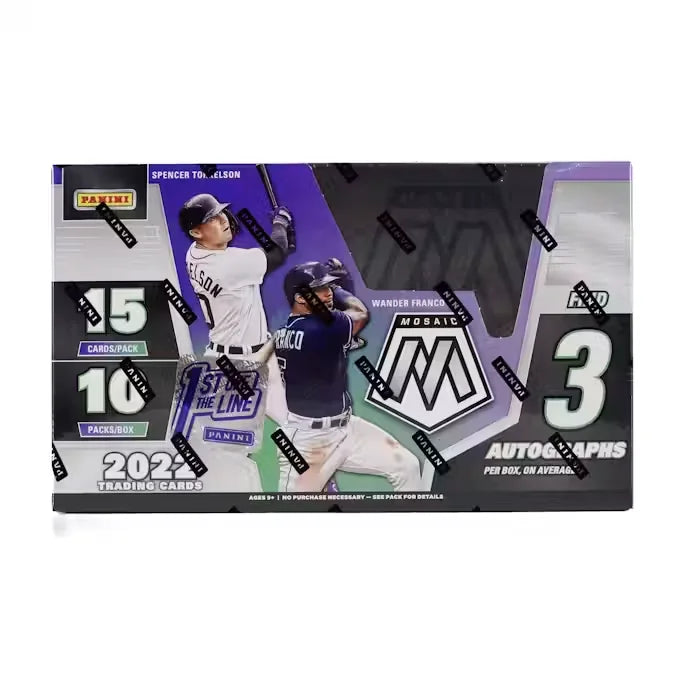 2022 Panini Mosaic Baseball 1st Off The Line FOTL Hobby Box (Ships Sealed Only)