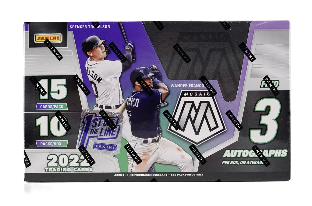 2022 Panini Mosaic Baseball 1st Off The Line FOTL Hobby Box (Ships Sealed Only)