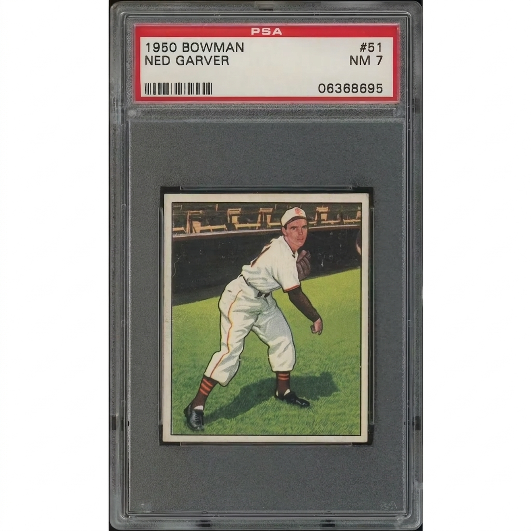 1950 Bowman Baseball Ned Garver #51 | PSA 7 NM