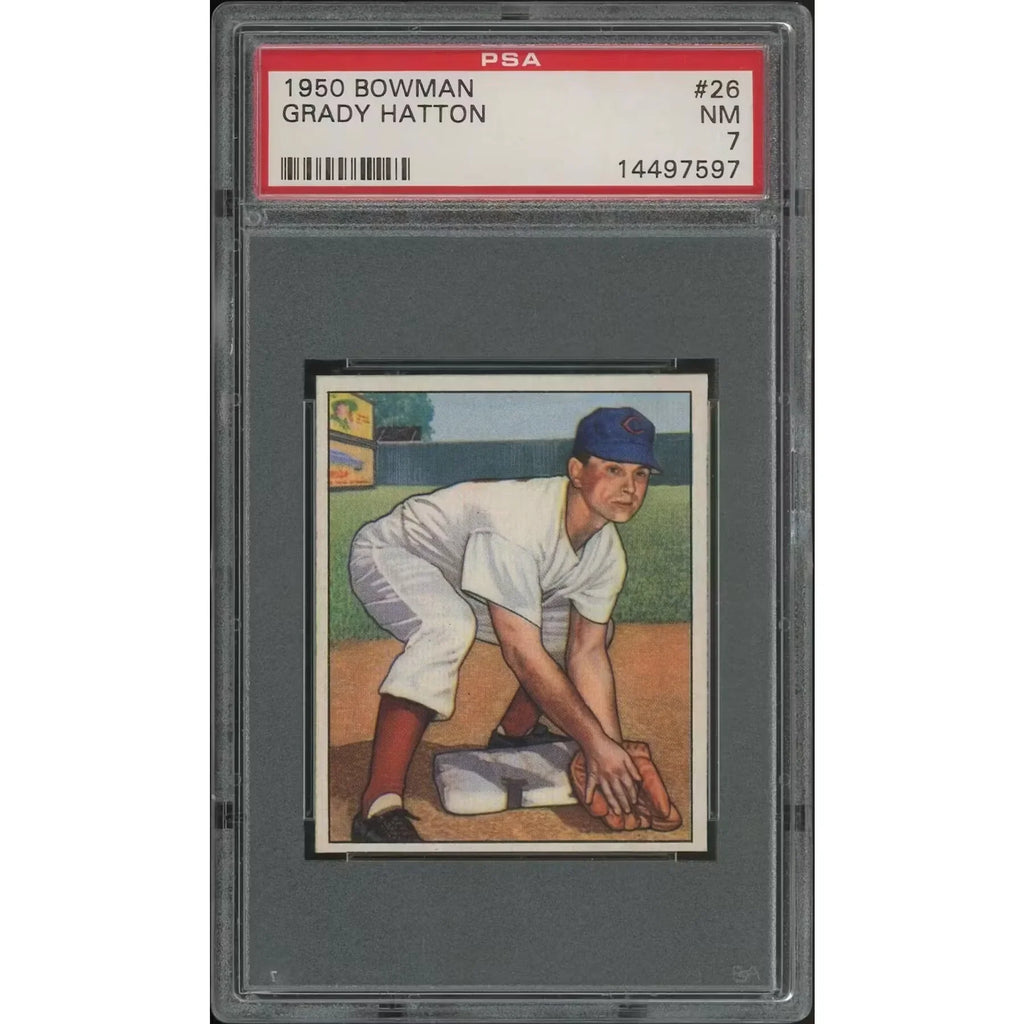 1950 Bowman Baseball #26 Grady Hatton | PSA 7 NM