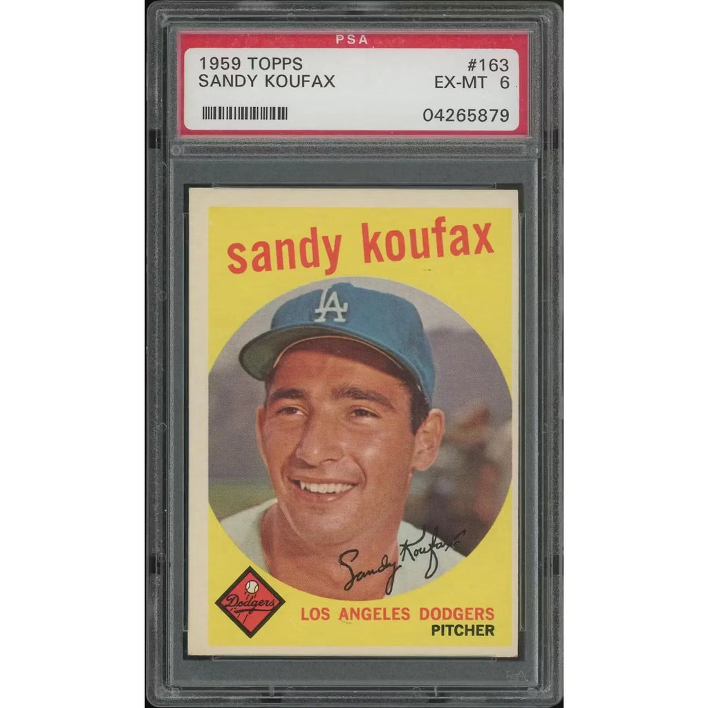 Sandy Koufax 1959 Topps Baseball Card #163 | PSA 6 EX-MT