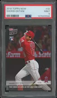 Shohei Ohtani 2018 Topps Now #32 Rookie Card | PSA 9 Mint
