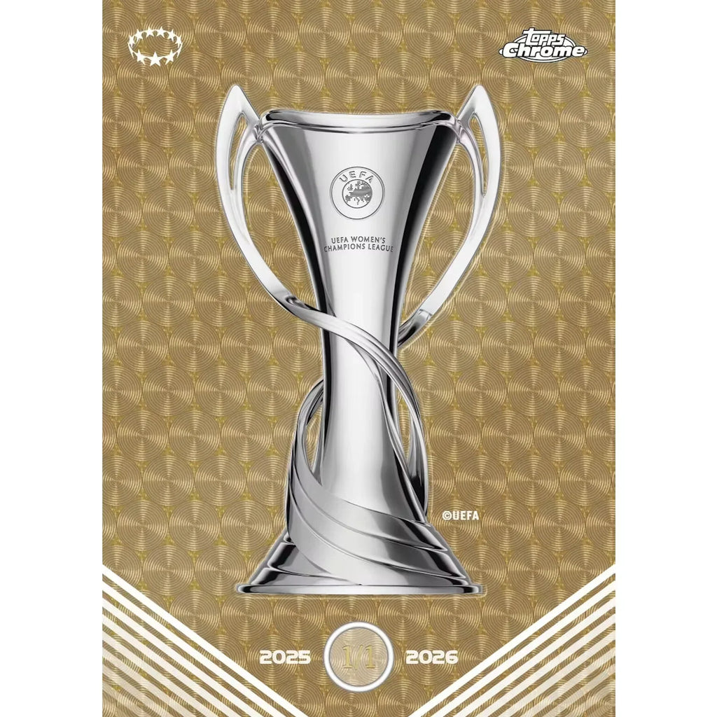 2025 26 Topps Chrome Women s UEFA Champions League Soccer Hobby 12 Box Case Presell (Ships Sealed Only)
