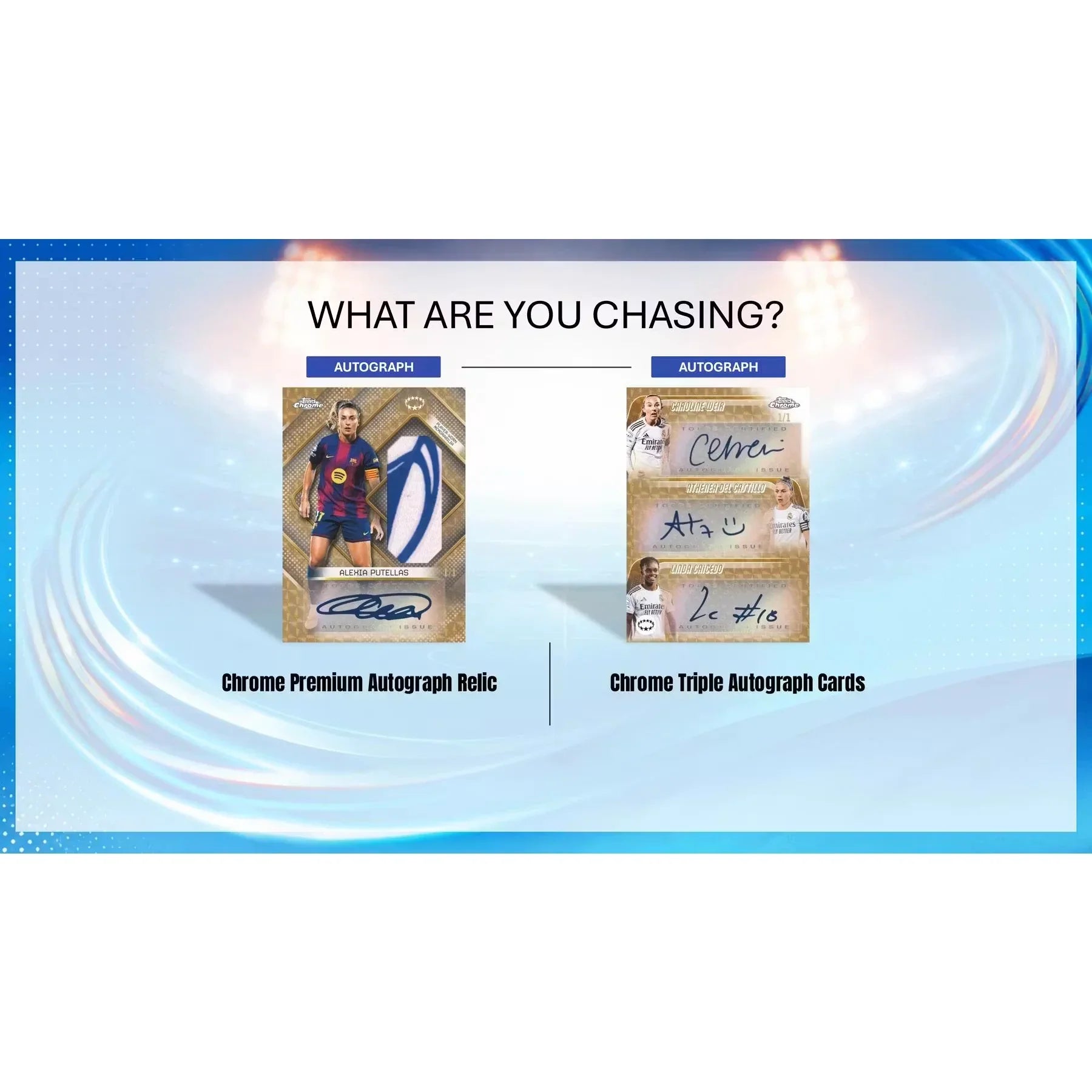 2025 26 Topps Chrome Women s UEFA Champions League Soccer Hobby 12 Box Case Presell (Ships Sealed Only)