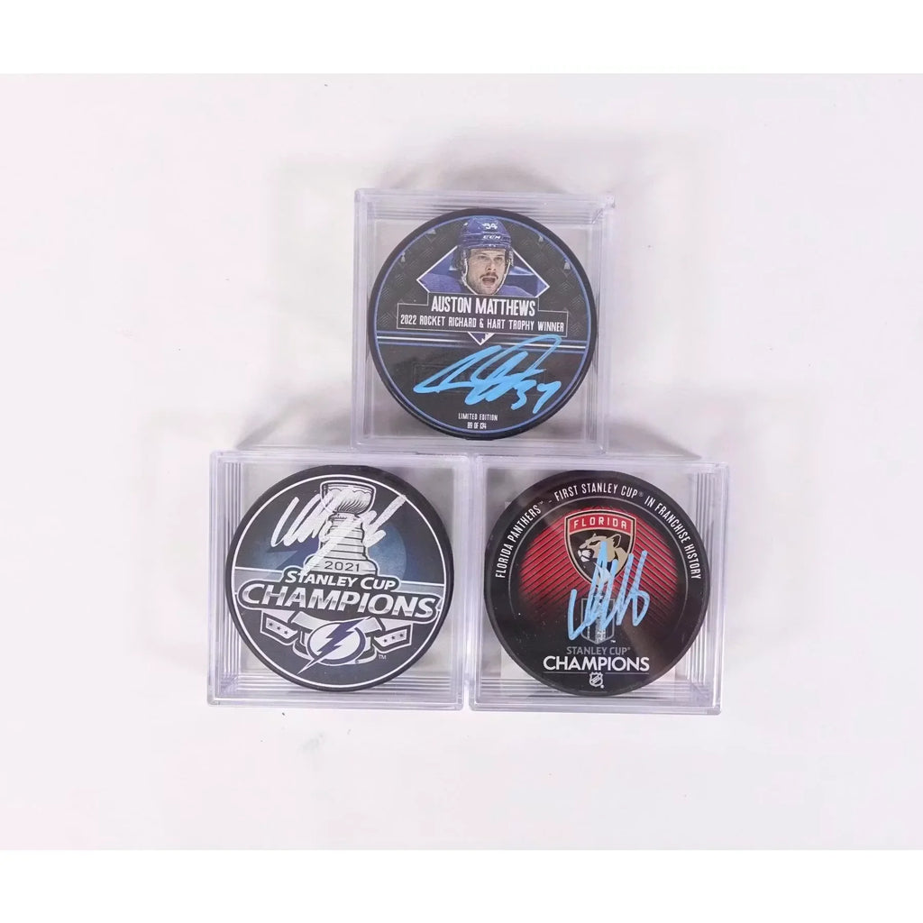 2025-26 Hit Parade Autographed Hockey Puck Series 12 Hobby Box - FROZEN DOZEN Edition