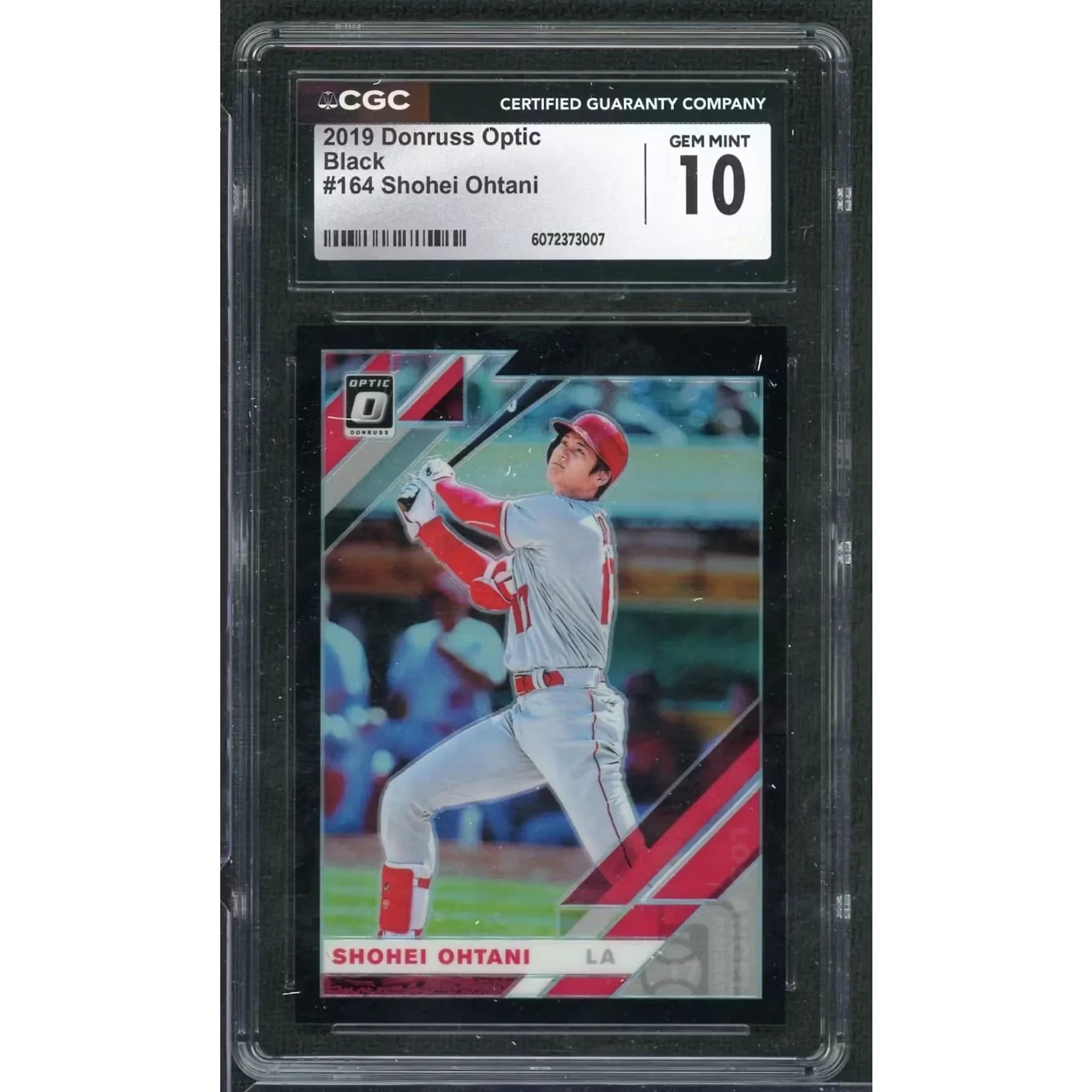 Shohei Ohtani 2019 Panini Donruss Optic #164 Black/25 | CGC 10