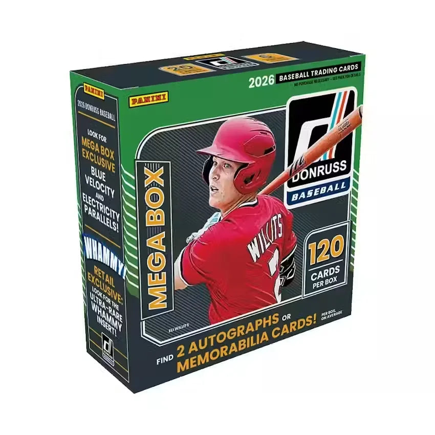 2026 Panini Donruss Baseball Mega Box (Ships Sealed Only)