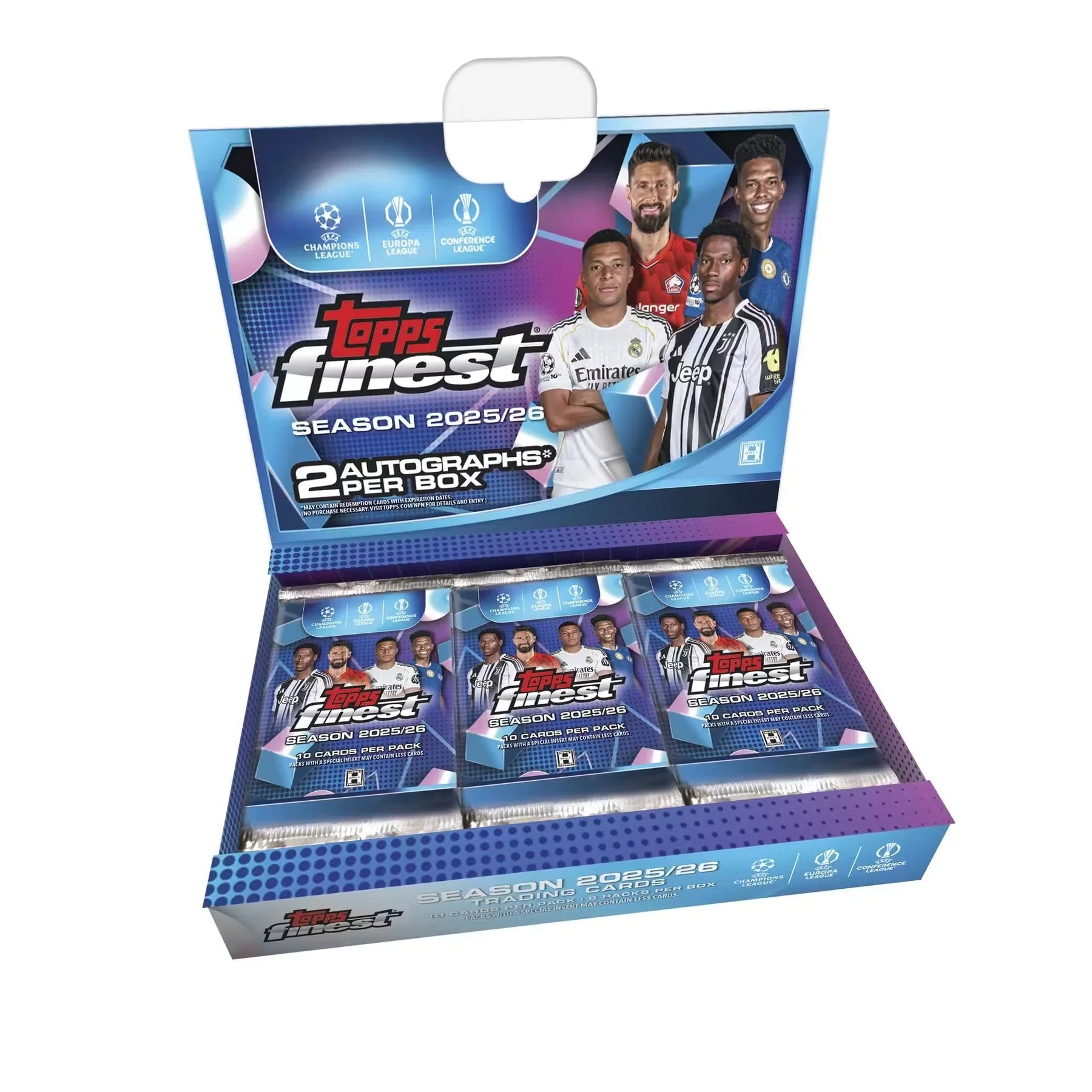 2025 26 Topps UEFA Club Competitions Finest Soccer Hobby Box Presell (Ships Sealed Only)