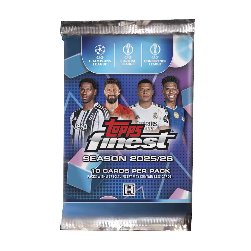 2025 26 Topps UEFA Club Competitions Finest Soccer Hobby Box Presell (Ships Sealed Only)