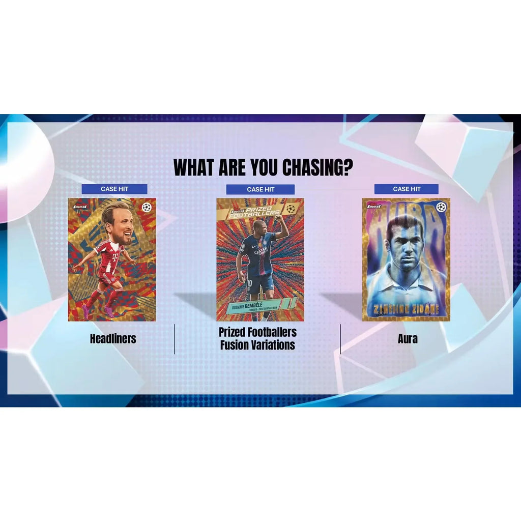 2025 26 Topps UEFA Club Competitions Finest Soccer Hobby 8 Box Case Presell (Ships Sealed Only)