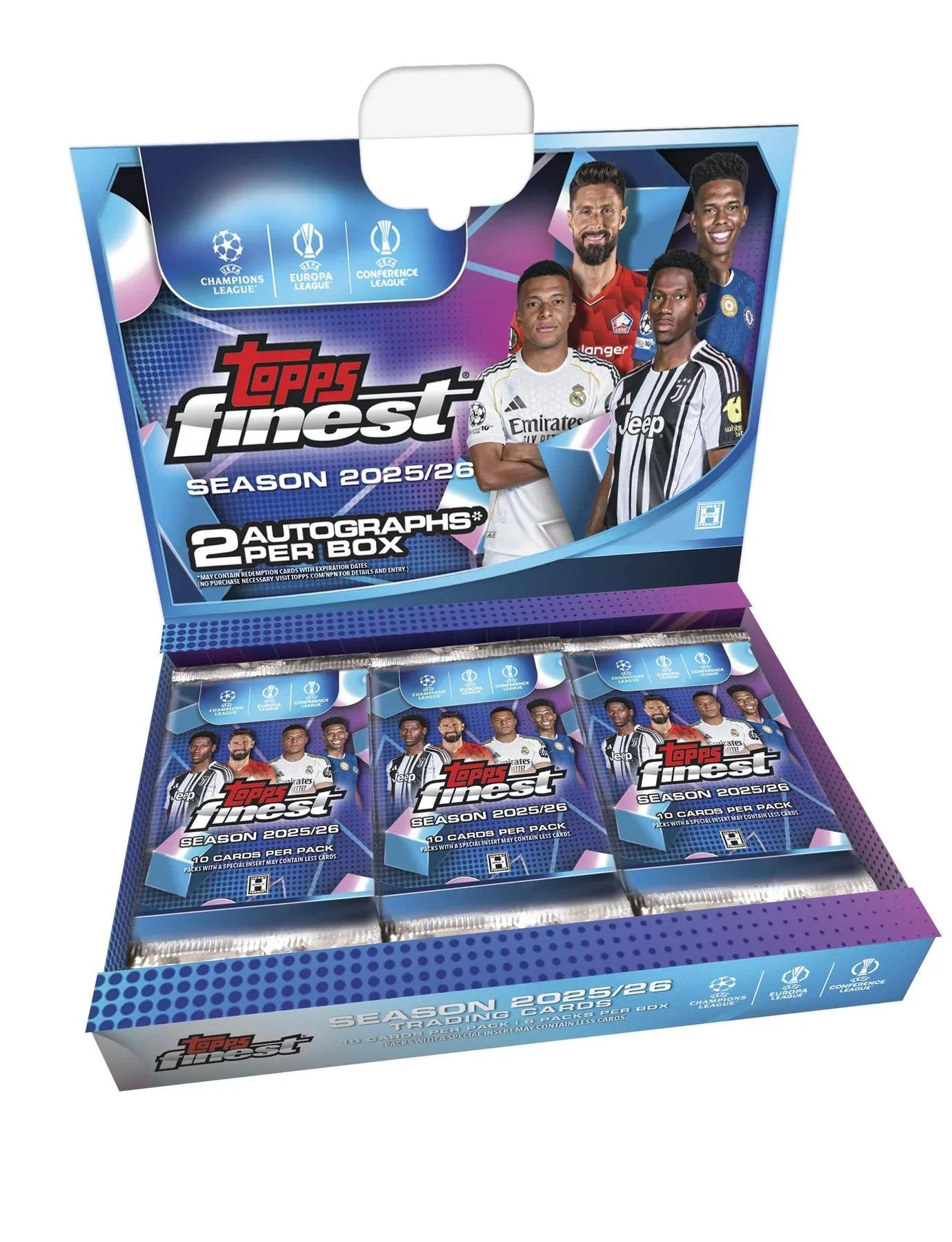 2025 26 Topps UEFA Club Competitions Finest Soccer Hobby 8 Box Case Presell (Ships Sealed Only)