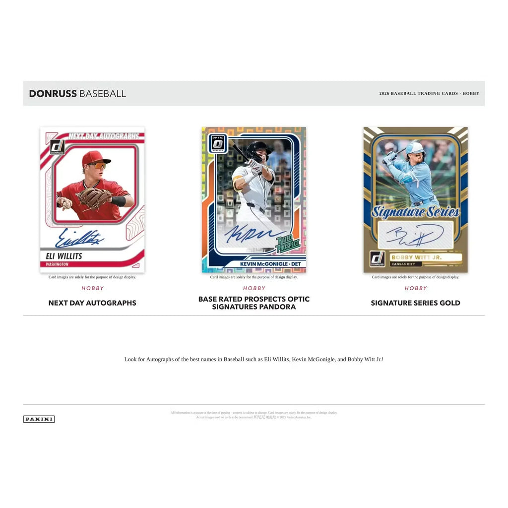 2026 Panini Donruss Baseball Hobby Box Slightly Damaged (Ships Sealed Only)