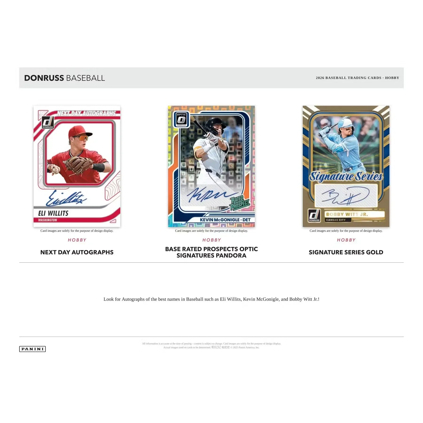 2026 Panini Donruss Baseball Hobby Box Slightly Damaged (Ships Sealed Only)