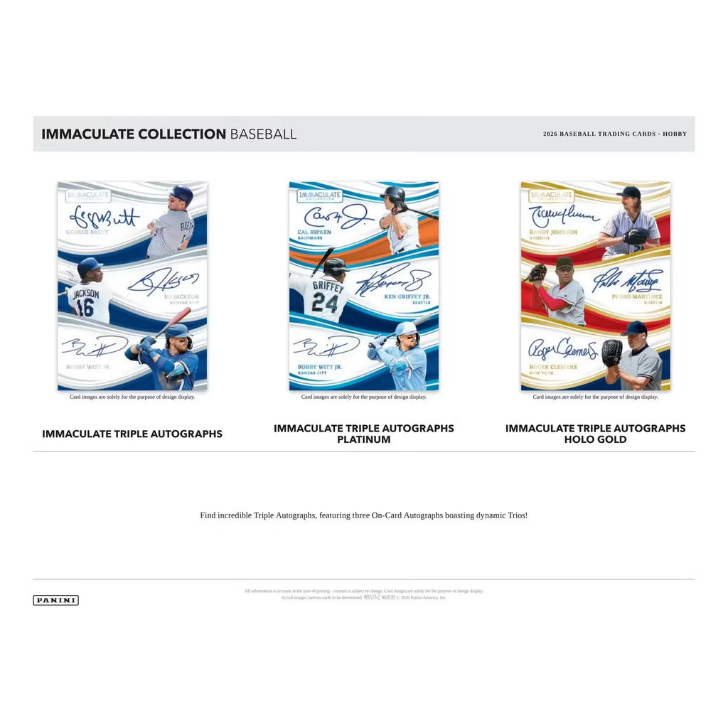 2026 Panini Immaculate Baseball Hobby Box | 5 Autos Per Box (Ships Sealed Only)