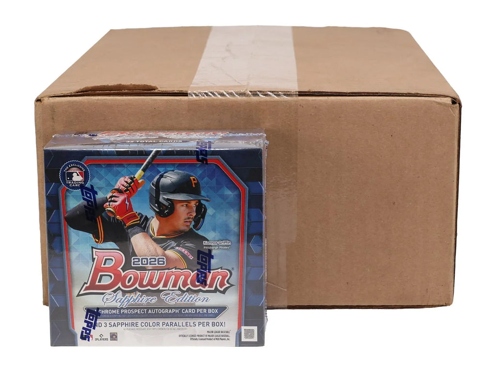 2026 Bowman Baseball Sapphire Edition 10-Box Case (Ships Sealed Only)