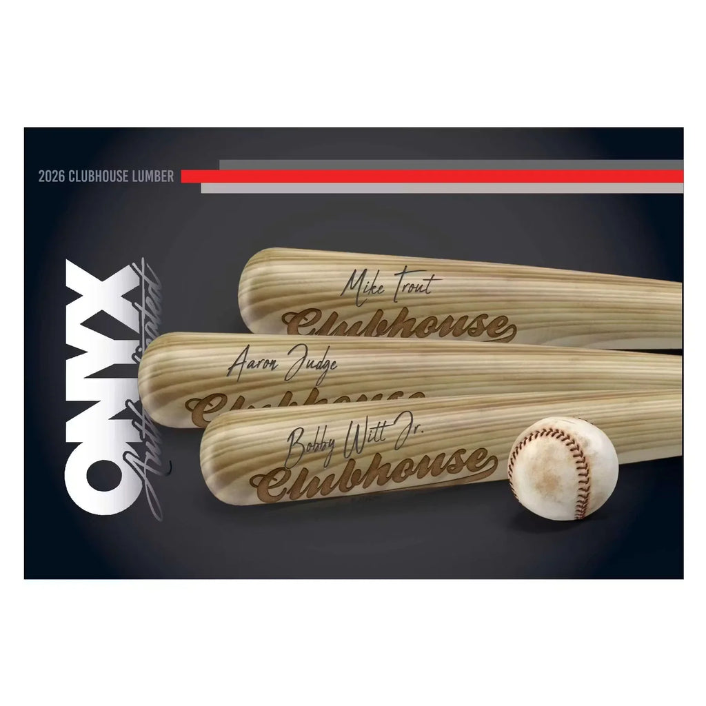 2026 Onyx Clubhouse Lumber Collection Baseball Bat Hobby Box | Presell (Ships Sealed Only)