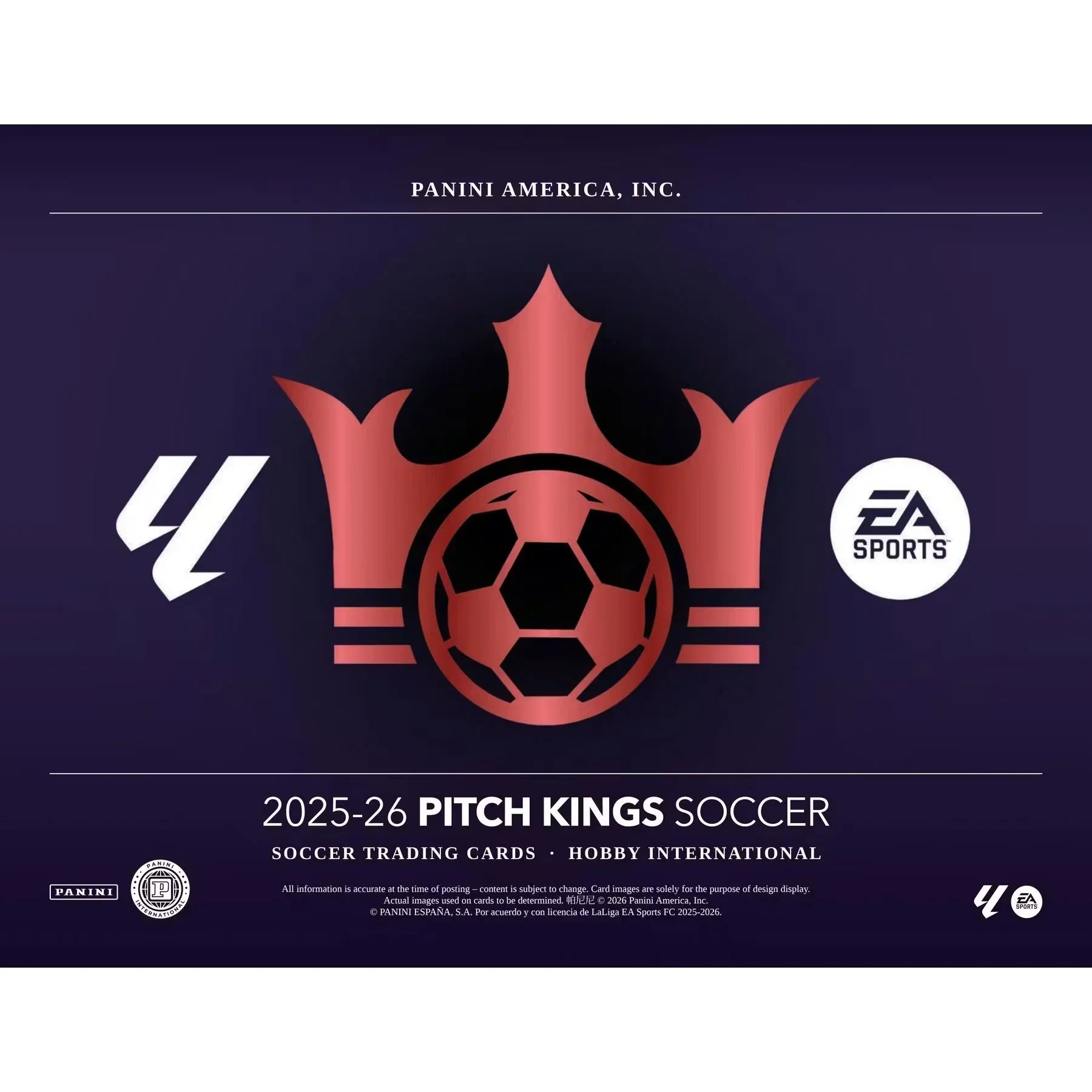 2025-26 Panini Pitch Kings Soccer Hobby International Box (Ships Sealed Only) - D