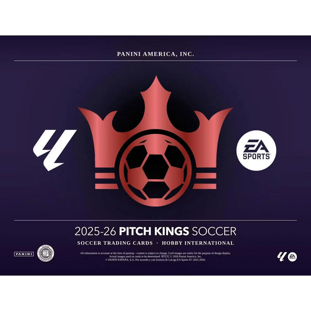 2025-26 Panini Pitch Kings Soccer Hobby International 16-Box Case (Ships Sealed Only)
