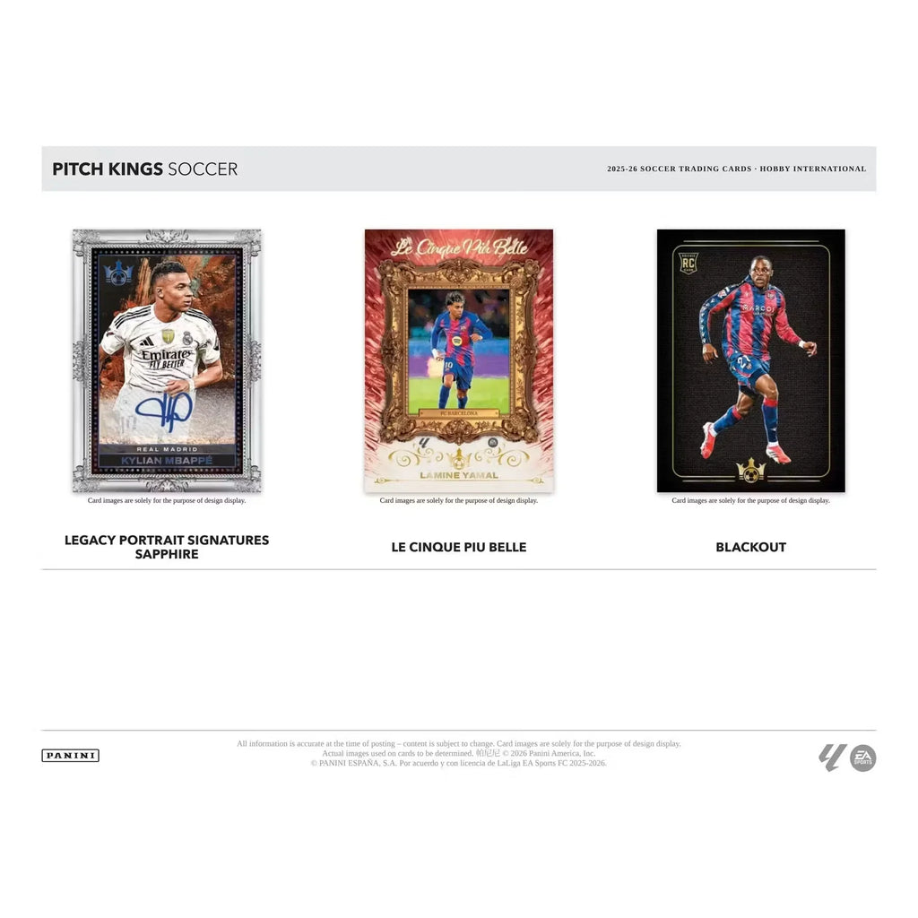 2025-26 Panini Pitch Kings Soccer Hobby International 16-Box Case (Ships Sealed Only)