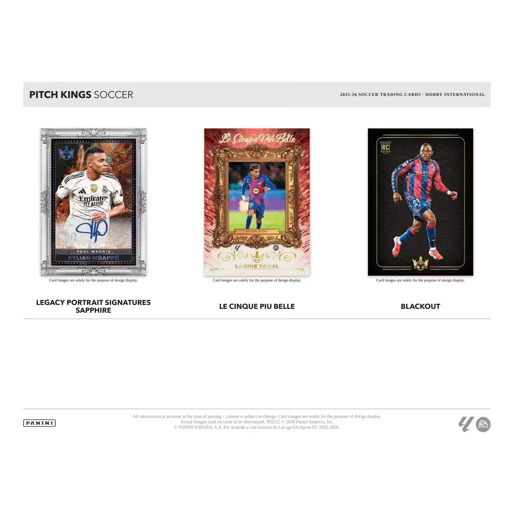 2025-26 Panini Pitch Kings Soccer Hobby International 16-Box Case (Ships Sealed Only)
