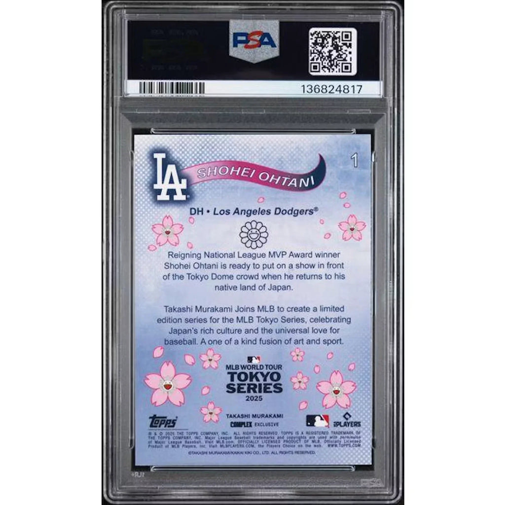Shohei Ohtani Signed 2025 Topps Tokyo Series Card #1 | PSA 9