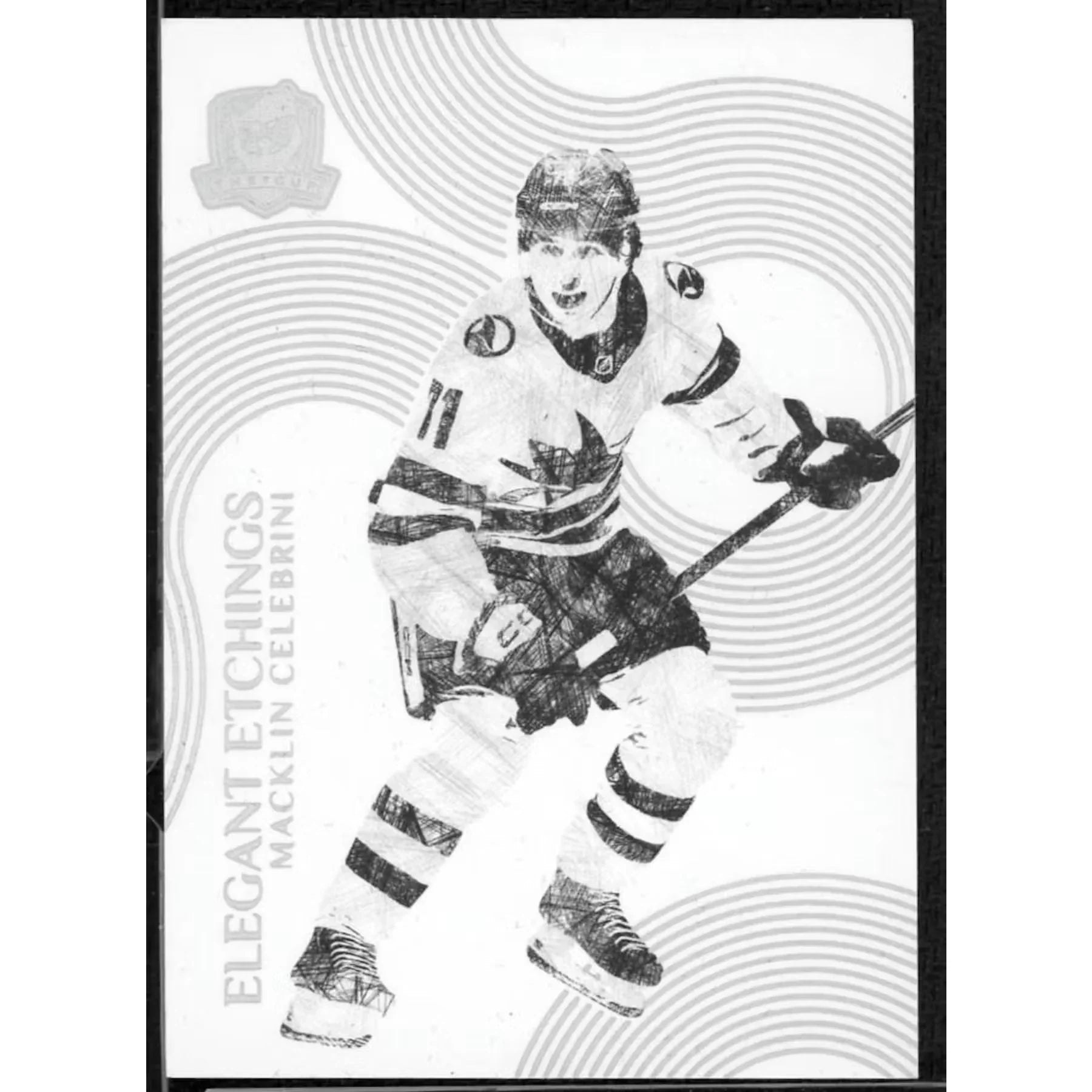 Macklin Celebrini 2024-25 Upper Deck Elegant Etchings Rookie Card |/199