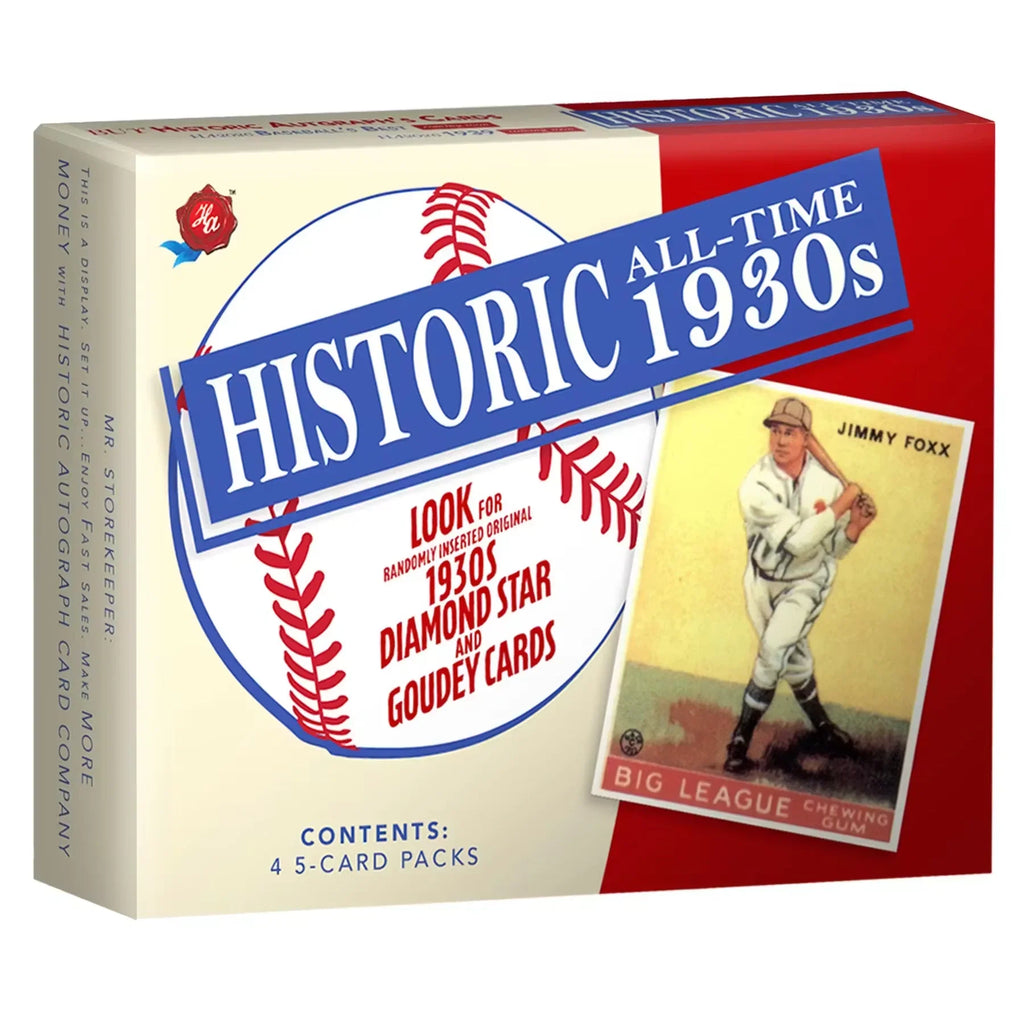2026 Historic Autographs All-Time 1930s Baseball Hobby 24-Box Case | Presell (Ships Sealed Only)