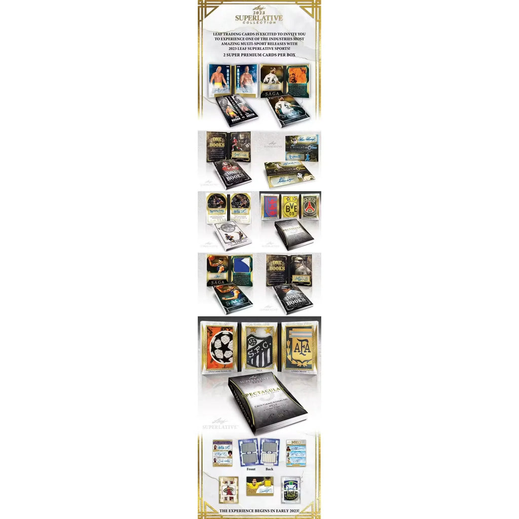 2023 Leaf Superlative Multi-Sport Hobby Box (Ships Sealed Only)