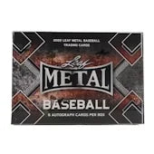 2022 Leaf Metal Baseball Hobby Box (Ships Sealed Only)
