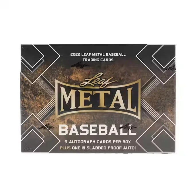 2022 Leaf Metal Baseball Hobby Jumbo Box | 9 Autos Per Box (Ships Sealed Only)